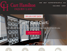 Tablet Screenshot of curthamiltonlaw.com